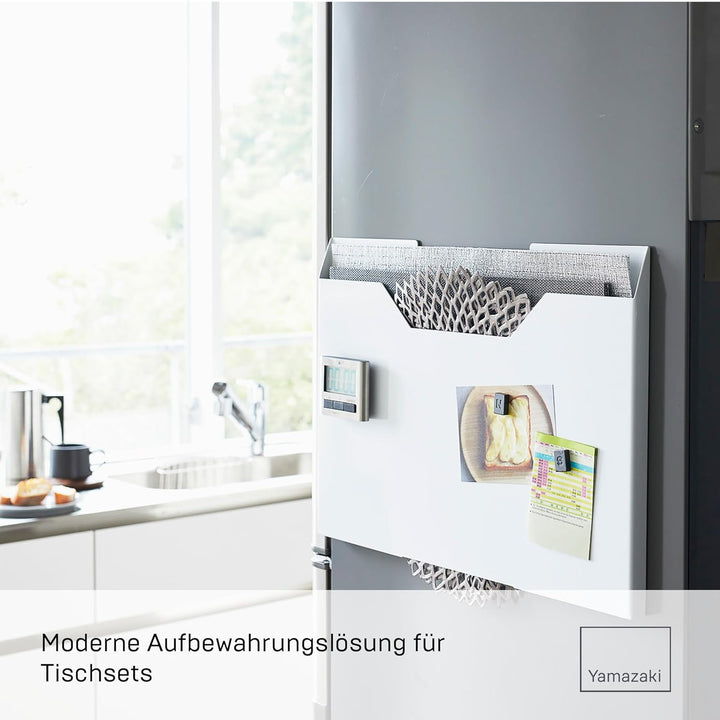 Yamazaki Tower Tischunterlagen-Aufbewahrung L, Weiss One Size Weiss, One Size Weiss