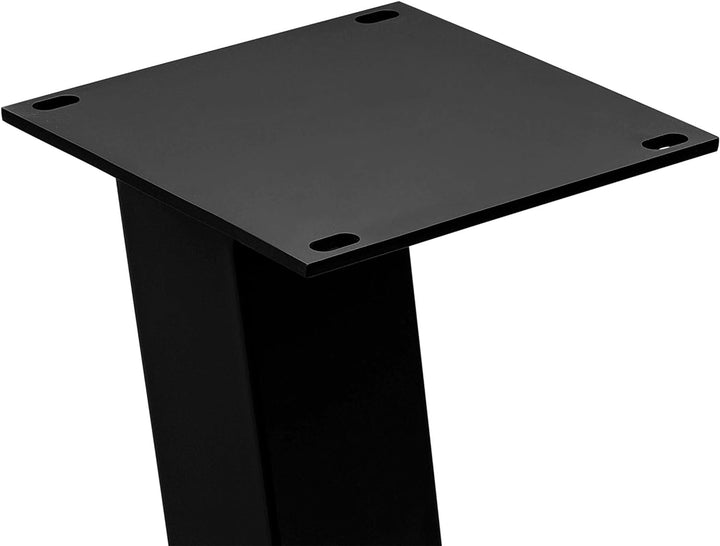 HOLZWERK24 Tischgestell für lange Tischplatten TUG 3005 Stahl schwarz Trapez - Tischkufen Tischfüsse