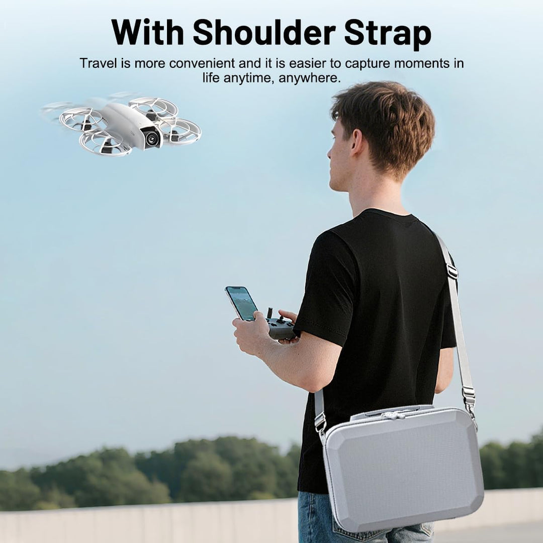Wasserdichtes Koffer für DJI Neo Fly More Combo Tragbare Tasche, Wasserdicht Tragetasche für DJI Neo