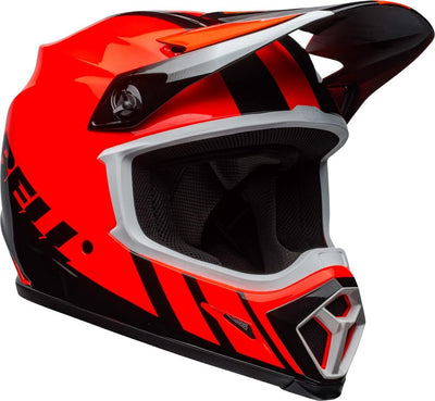 Bell Motocross-Helm MX-9 Mips Dash - White/Blue Orange/Black S, Orange/Black S