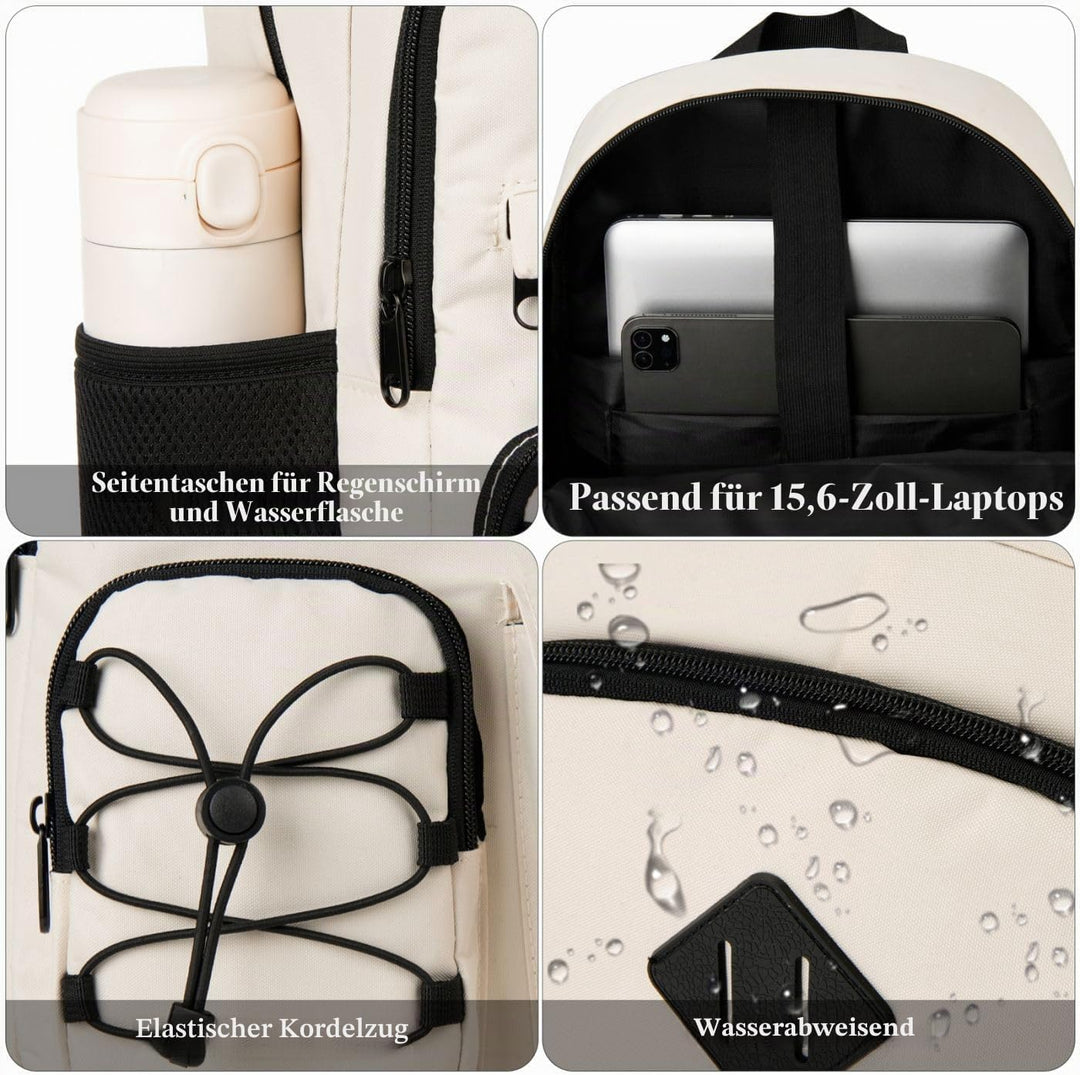 YAMTION Rucksack Laptop Damen,Schulrucksack Frauen für Schule Uni,Schultasche Mädchen Teenager Schul