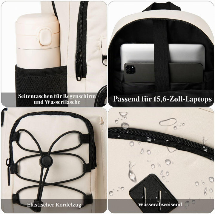 YAMTION Rucksack Laptop Damen,Schulrucksack Frauen für Schule Uni,Schultasche Mädchen Teenager Schul
