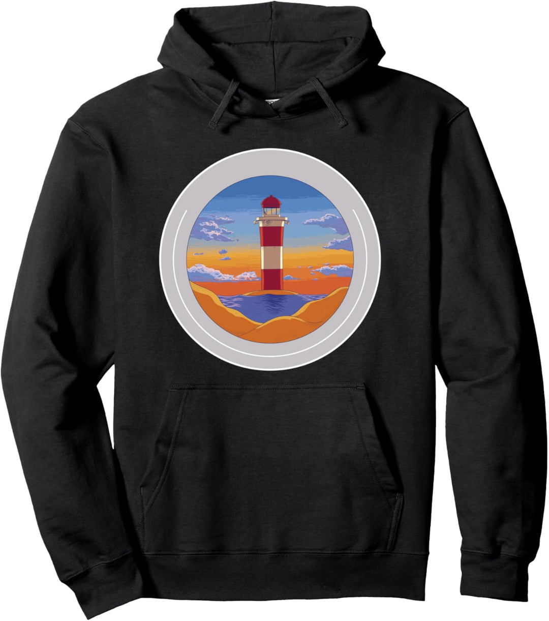 Leuchtturm, Landschaft Pullover Hoodie