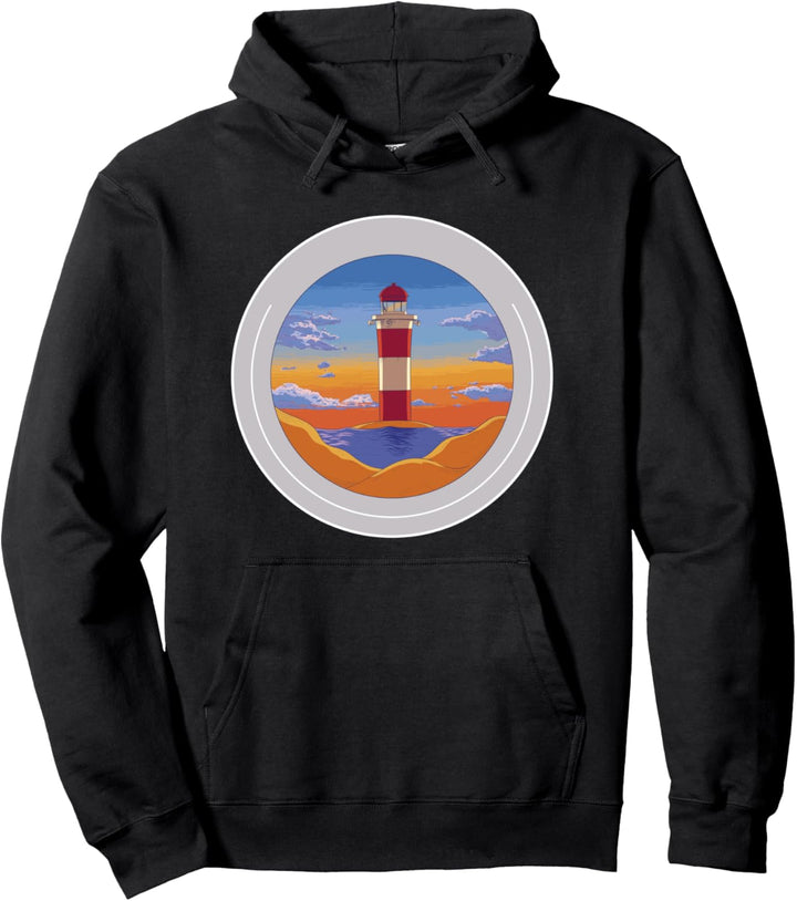 Leuchtturm, Landschaft Pullover Hoodie