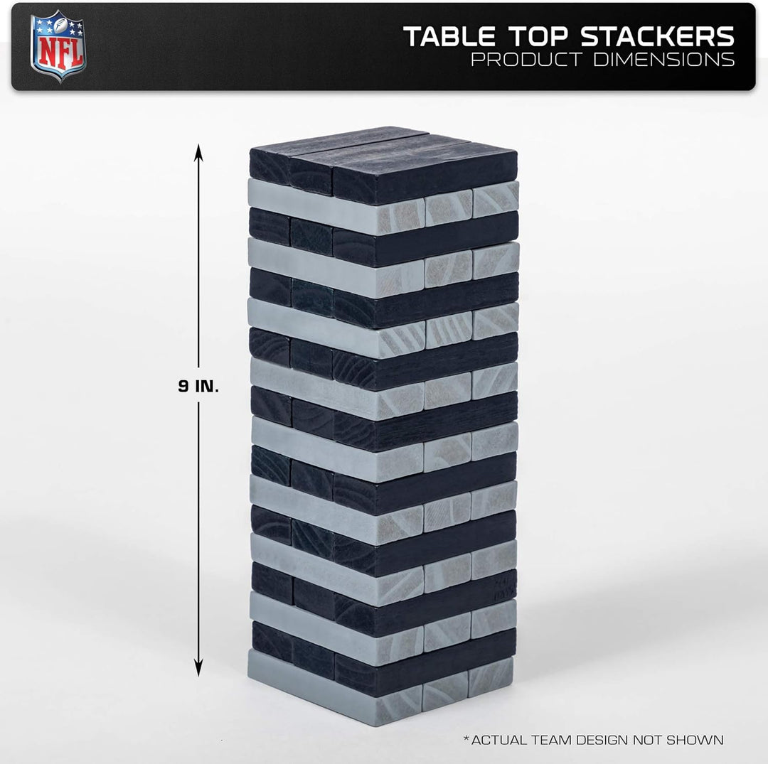 Wild Sports NFL Pro Football Tisch-Stapelspiel, NFL Football Fan, Wohnheim-Spiel, Rec Room, Heckklap