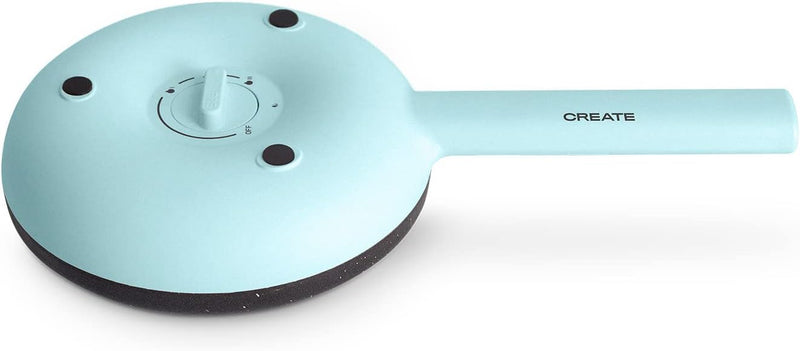 CREATE/CREPE MAKER/Crêpe-Maker elektrischer Blau/Rutschfeste Platte, Ø21cm, 600W