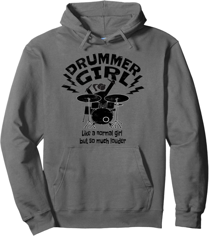 Drummer Girl Für Schlagzeuger Frauen & Mädchen Drummer Girls Pullover Hoodie
