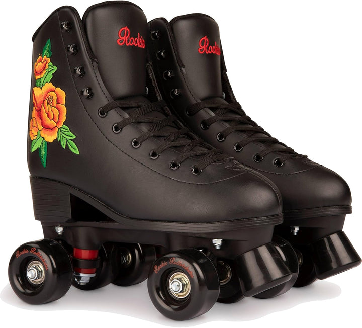 Rookie Damen Rollerskate Rosa Rollschuhe Size - UK 7 (EU 41) Schwarz, Size - UK 7 (EU 41) Schwarz