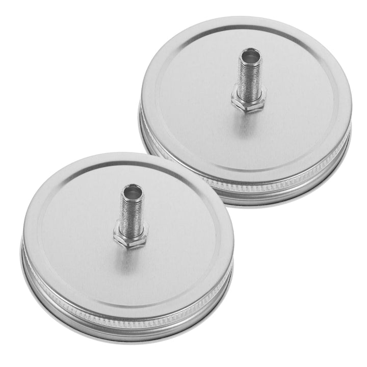 TOYANDONA 2 Stück Edelstahl Lampendeckel für Öllampen Zubehör ohne Grate und Robust Runde Form Passe
