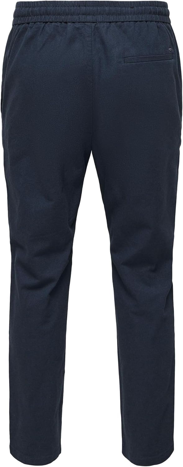 ONLY & SONS Male Jogginghose Verjüngt Mid Rise Hose XL Dark Navy, XL Dark Navy