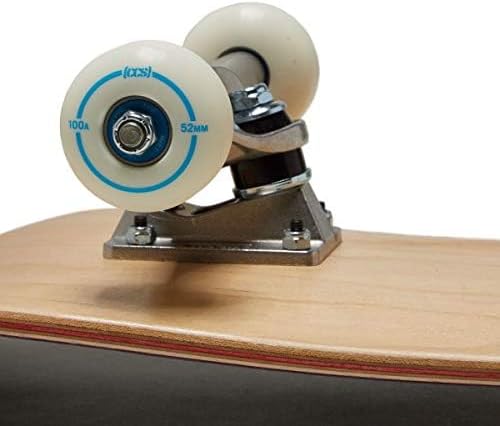 [CCS] Komplettes Skateboard – Ahornholz – Profi-Qualität – komplett montiert mit Skate-Werkzeug und