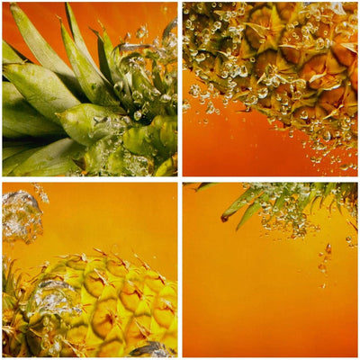 Bilder auf Leinwand Karibik ananas frucht gesund Leinwandbild 70x50cm Wandbilder Dekoration Wohnzimm