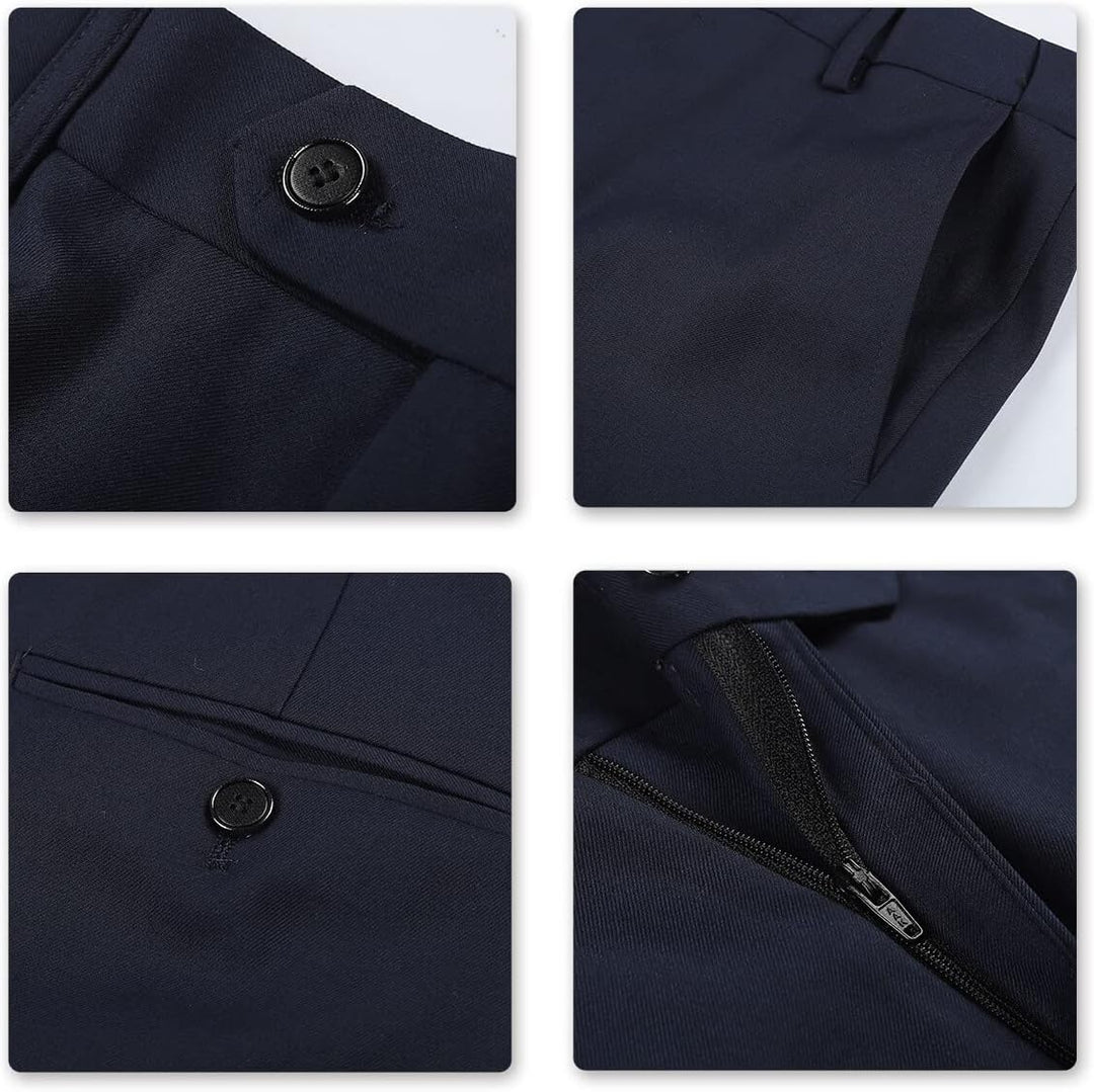 YOUTHUP Anzug Herren 3 Teilig Anzüge Slim Fit 2-Knopf Herrenanzug Modern Formell Sakko Weste Hose fü