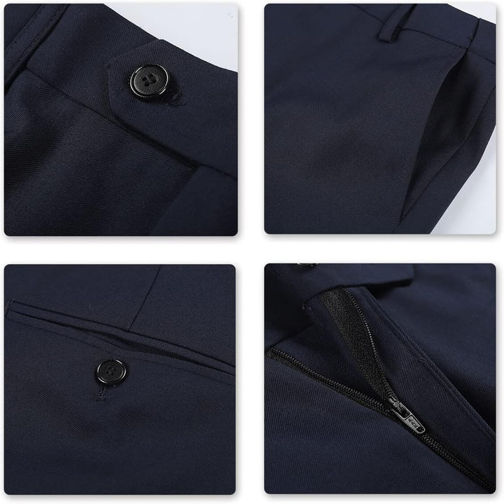 YOUTHUP Anzug Herren 3 Teilig Anzüge Slim Fit 2-Knopf Herrenanzug Modern Formell Sakko Weste Hose fü