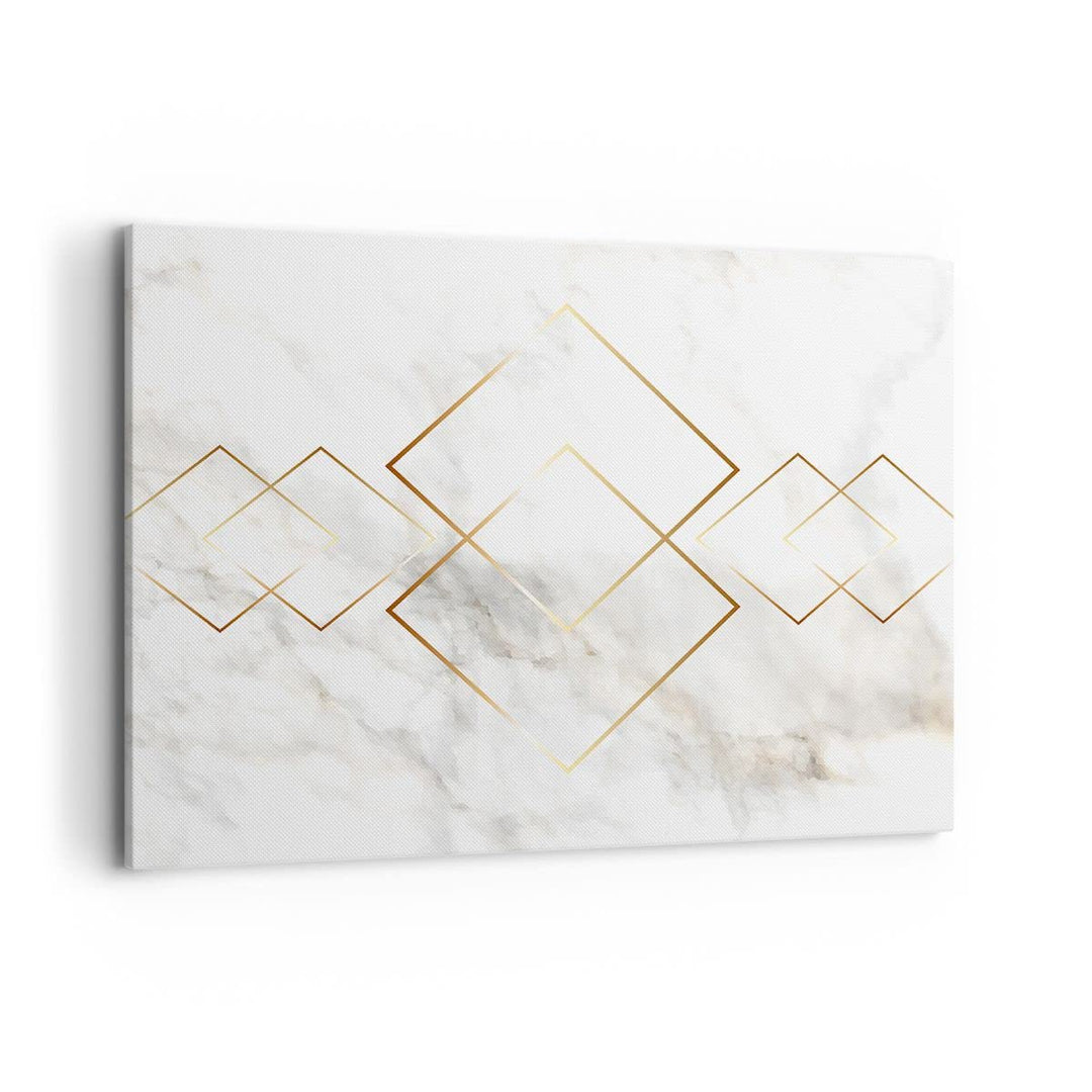 Bilder auf Leinwand 100x70cm Leinwandbild mit Rahmen Abstraktion modern Gross Wanddeko Bild Schlafzi