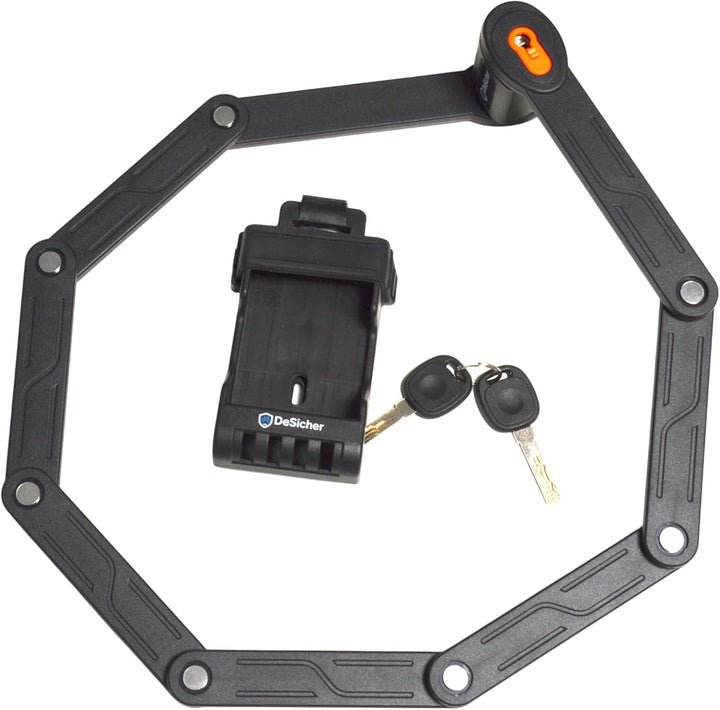 Segmental-Lock 100 cm – Premium Faltbares Fahrradschloss aus gehärtetem Stahl, Hochsicherer Diebstah