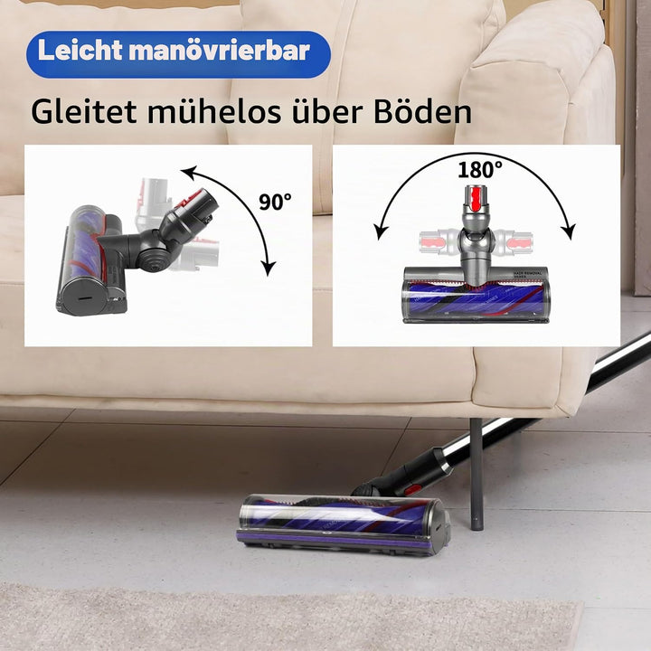 Verbesserter Anti-Verhedderungs Bodendüse, 50W Ersatz-Staubsaugerkopf Kompatibel mit Dyson V12 Slim,