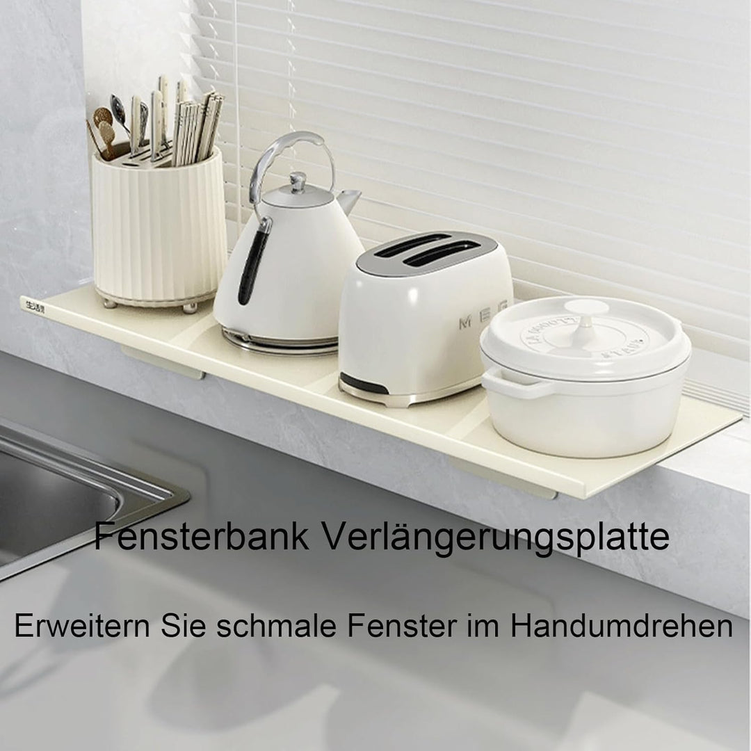 60x20 cm Fensterbank Verlängerungsplatte Magnetisches Abstellregal ohne Bohren Universell für Küche,