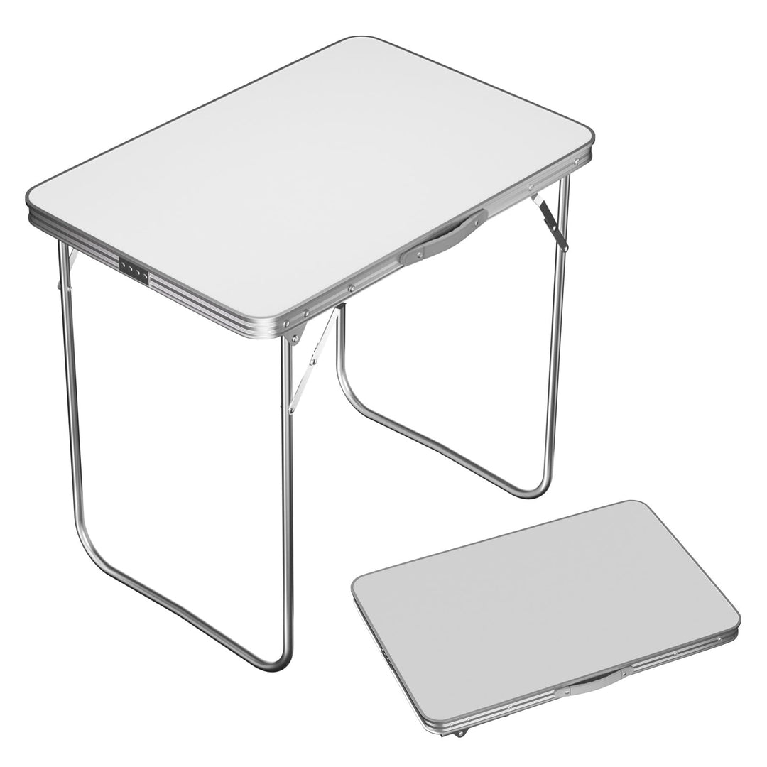 Bowose Klapptisch 80x60CM Stahlrahmen, Leichter Campingtisch mit Tragegriff, 20KG Belastung, Tragbar