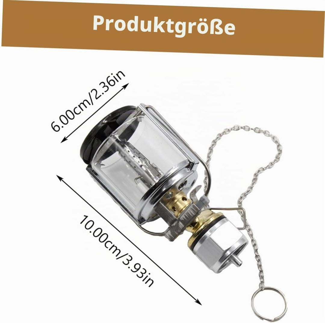 Outdoor Gaslampe Camping Laterne mit Eingebautem Zündsystem Langlebig und Kompakt Warmes Licht als Z