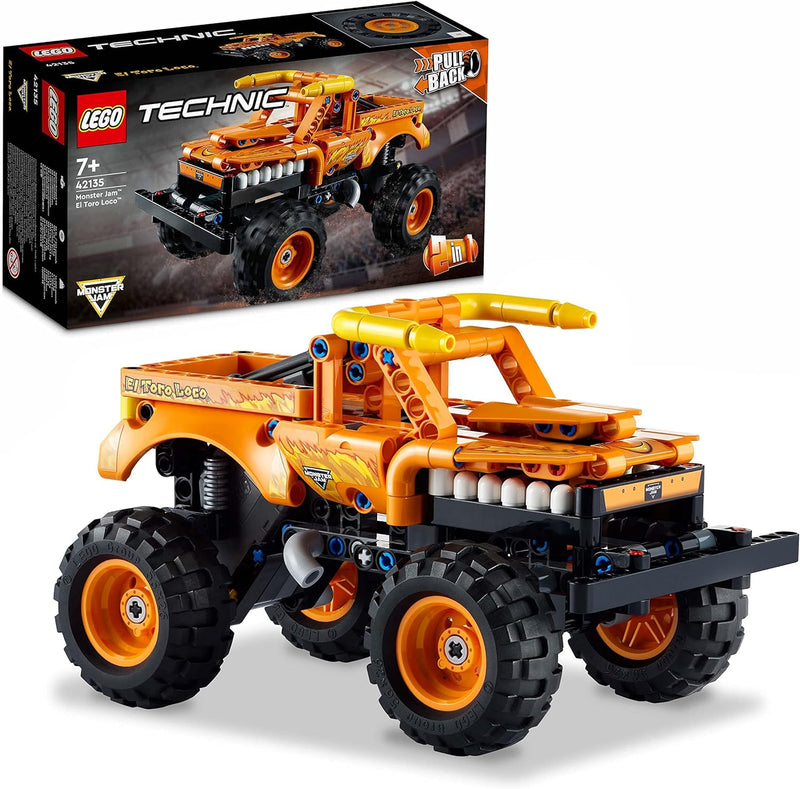 LEGO 42135 Technic Monster Jam EL Toro Loco, Monster Truck-Spielzeug ab 7 Jahre, Spielzeugauto-Set f