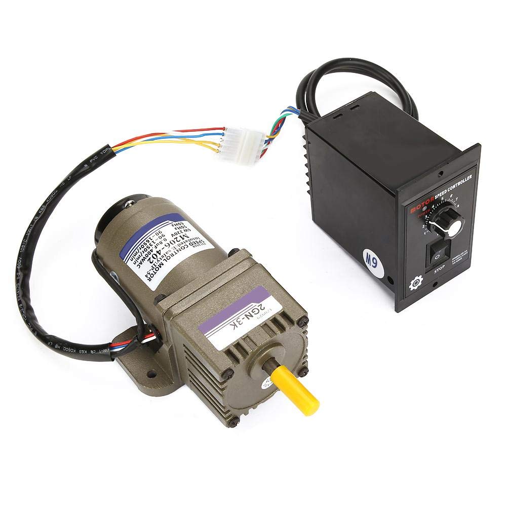 Elektrischer Getriebemotor, AC 220V 6W Einphasen-Asynchrongetriebemotor hohes Kraftmoment Einstellba
