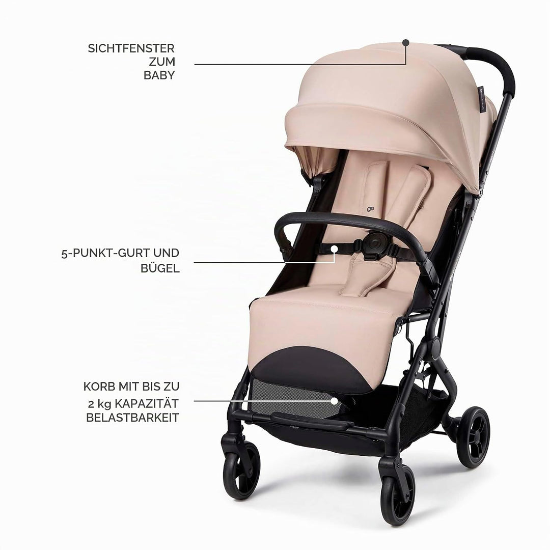 Kinderkraft INDY 3, leichter Buggy ab Geburt bis 15 kg, nur 7,3 kg, Einhand-Faltmechanismus CLICK &amp;