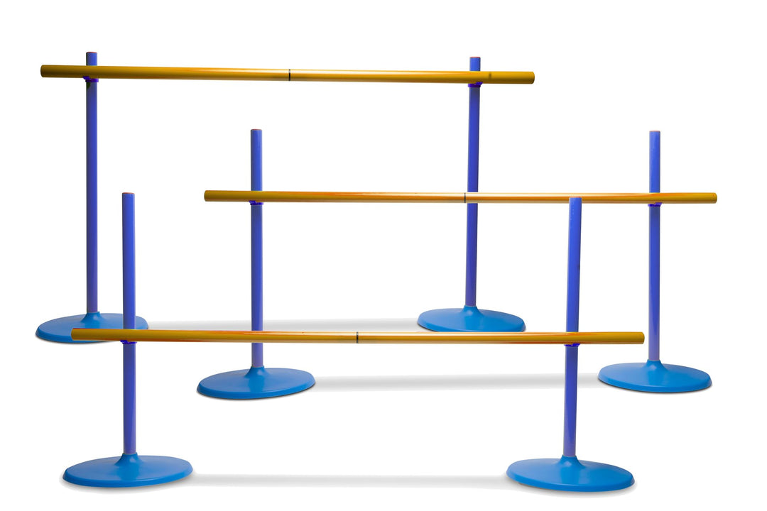 BS Toys Hindernisparcours Kinder – Verstellbare Hürden für Springen & Parkour – Sport & Bewegung ab