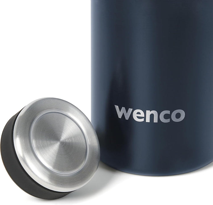 wenco Trinkflasche Edelstahl 0,5l / 500ml isoliert und auslaufsicher für kalte und heisse Getränke a