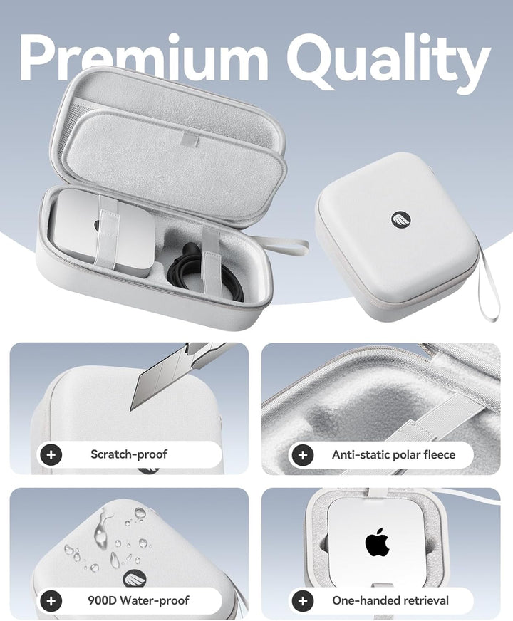 ORICO Aufbewahrungstasche für Mac mini M4 - Stossfeste, antistatische Hartschale aus 900D wasserabwe