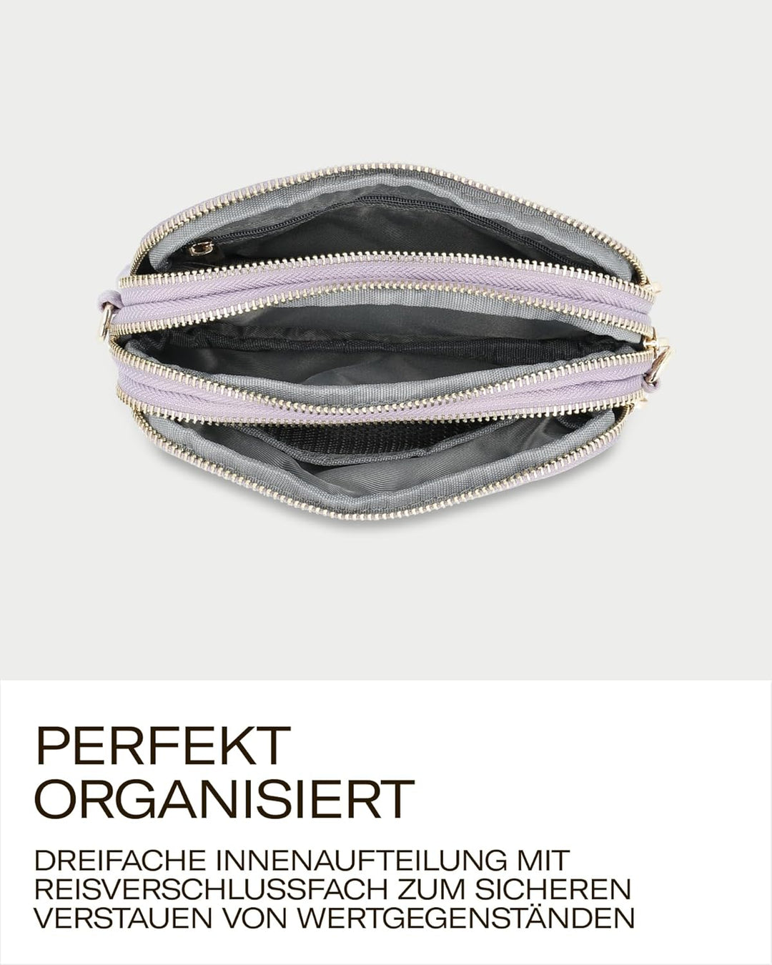 Picard Damen Schultertasche PINA aus Nylon Klein | mit Reissverschluss | Schultertasche | Alltag, Au