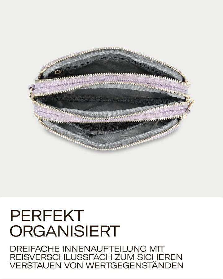 Picard Damen Schultertasche PINA aus Nylon Klein | mit Reissverschluss | Schultertasche | Alltag, Au