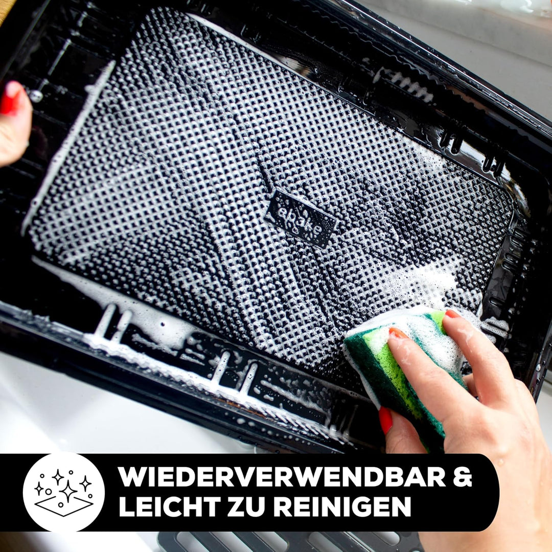 5er-Set Serviertabletts – 39 x 29 x 7,5 cm Servierplatte mit Deckel für Buffet Zubehör Partys und Ca