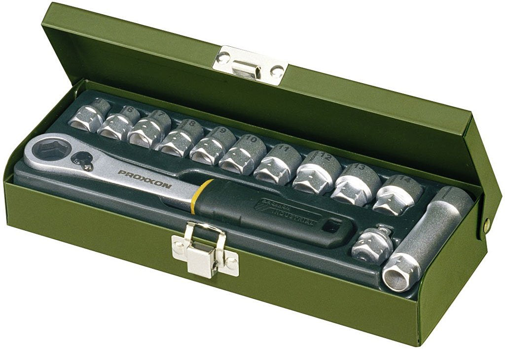 PROXXON 23602 Feinmechaniker-Spezialsatz 13tlg. 5,5 - 14 mm - mit offener Ratsche