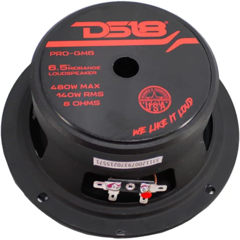 1 MIDRANGE DS18 PRO-GM6 Lautsprecher 16,5 cm 165 mm 6,5" Durchmesser 140 Watt RMS und 480 Watt max.