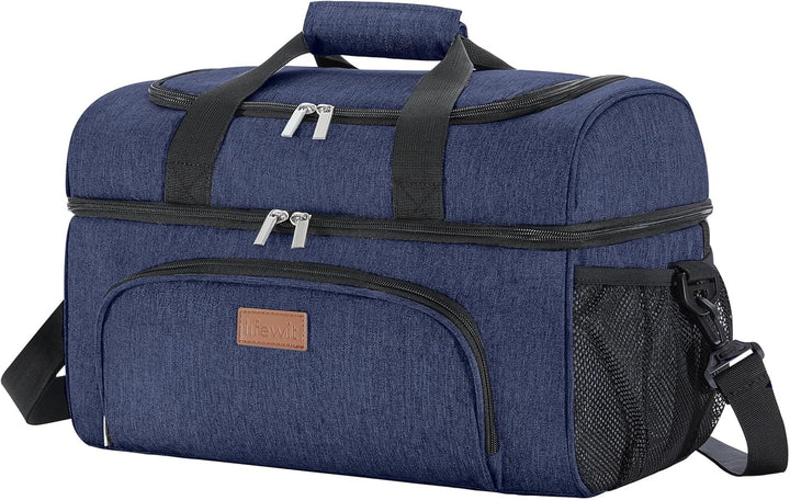 Lifewit grosse Kühltasche für 48 Dosen, isolierte Lunch-Tasche, leichte, tragbare Kühltasche, doppel