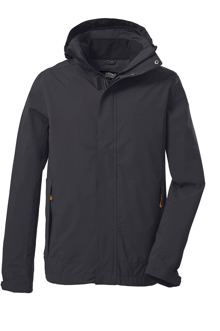 Killtec Herren Kos 87 Mn Jckt_xenios Funktionsjacke/Outdoorjacke mit abzippbarer Kapuze L Schwarz, L