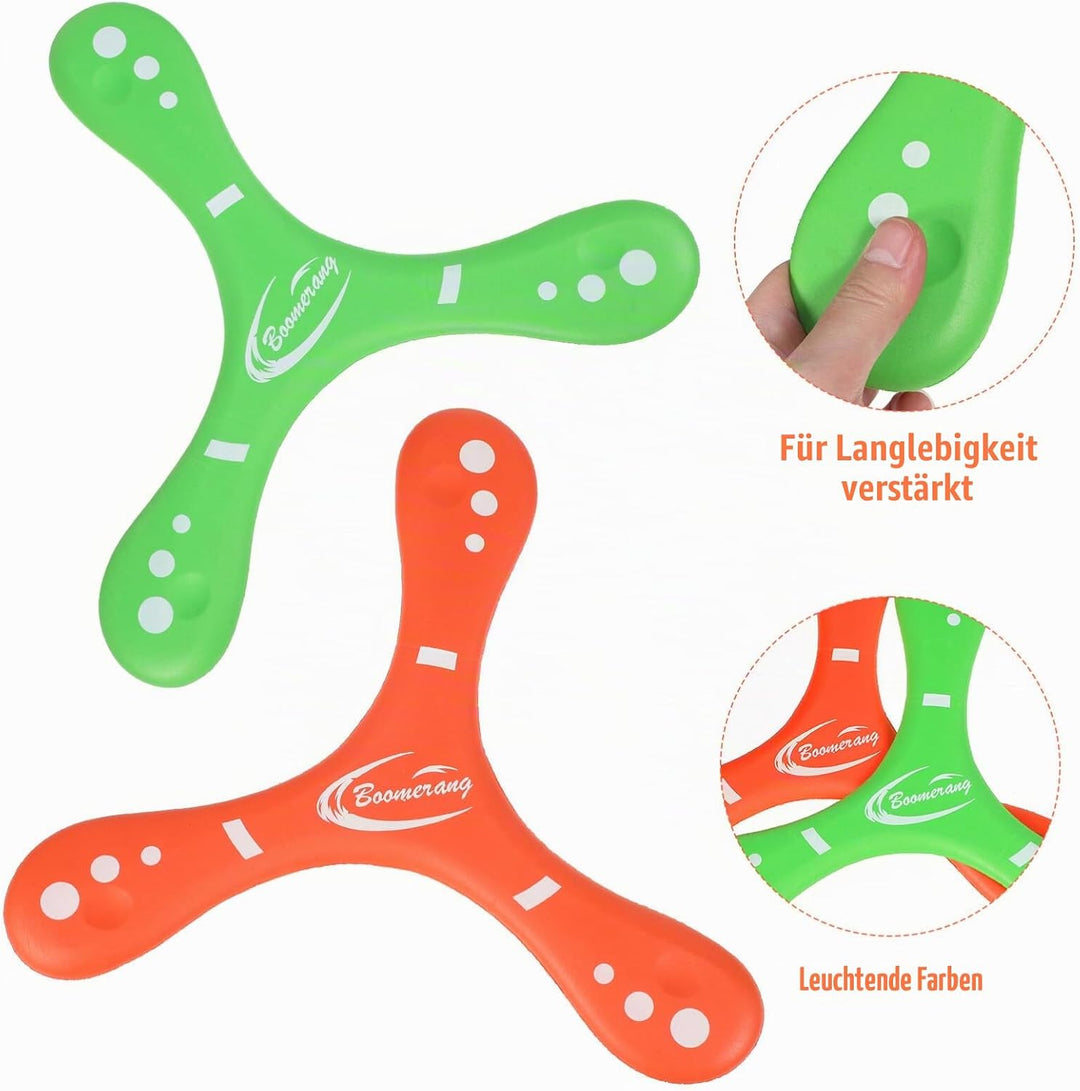 Toddmomy 2 Stück Bumerang In V-Form Zurückkehrender Bumerang Lustiger Einfach Zu Werfender Für Kinde