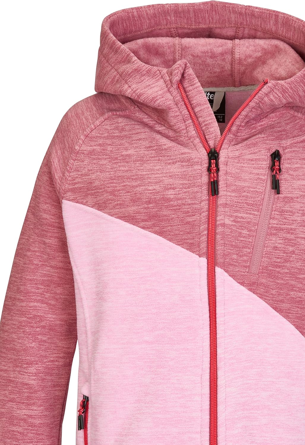 Killtec Mädchen Kos 202 Grls Flc Jckt Fleecejacke mit Kapuze 176 rosenholz, 176 rosenholz