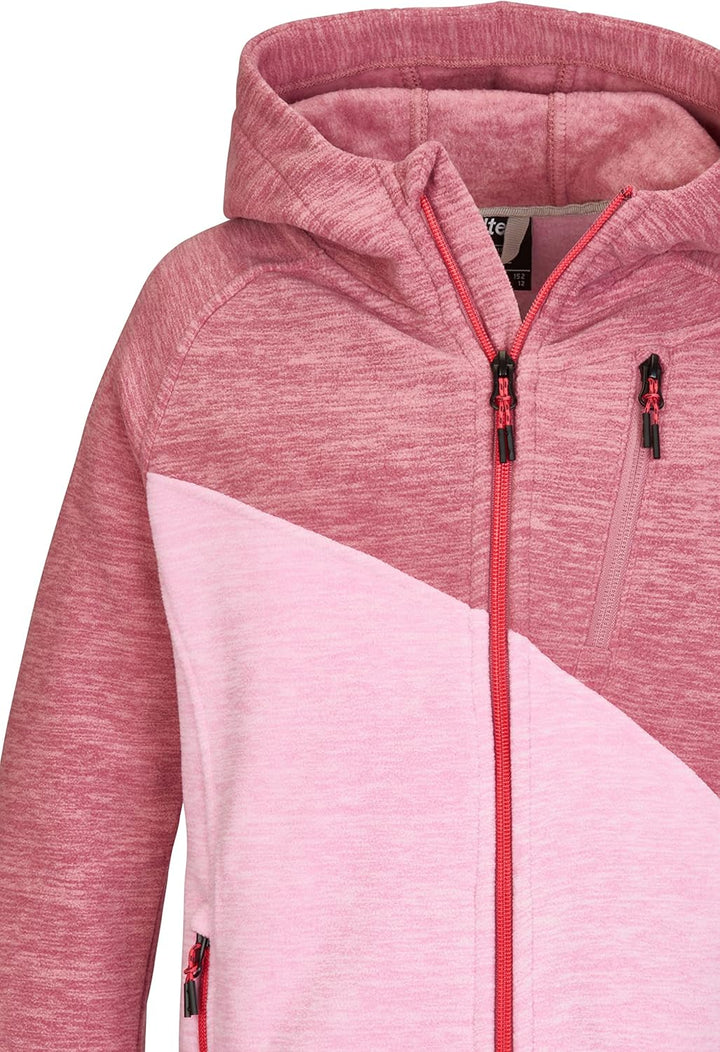 Killtec Mädchen Kos 202 Grls Flc Jckt Fleecejacke mit Kapuze 176 rosenholz, 176 rosenholz