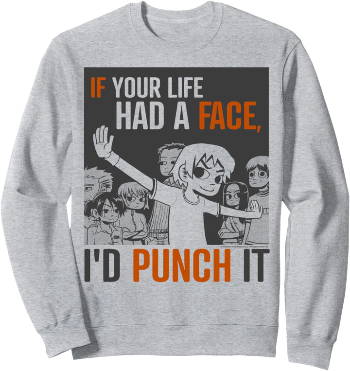 Scott Pilgrim Vs. The World Face Punch Poster Sweatshirt