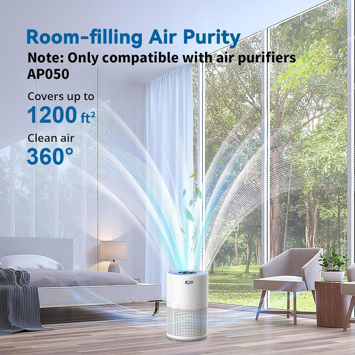 Offizieller Ersatzfilter AP050 für Luftreiniger, 3-in-1-Luftreinigerfilter, Echter H13-HEPA-Filter,