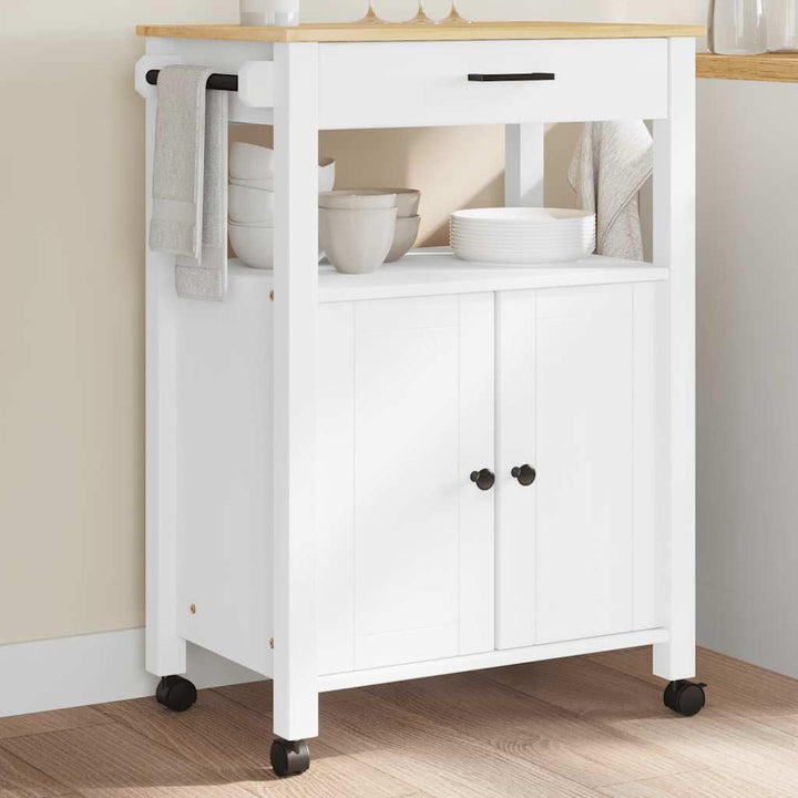 vidaXL Küchenwagen, Servierwagen mit viel Stauraum, Beistellwagen für Küche Wohnzimmer Badezimmer, T