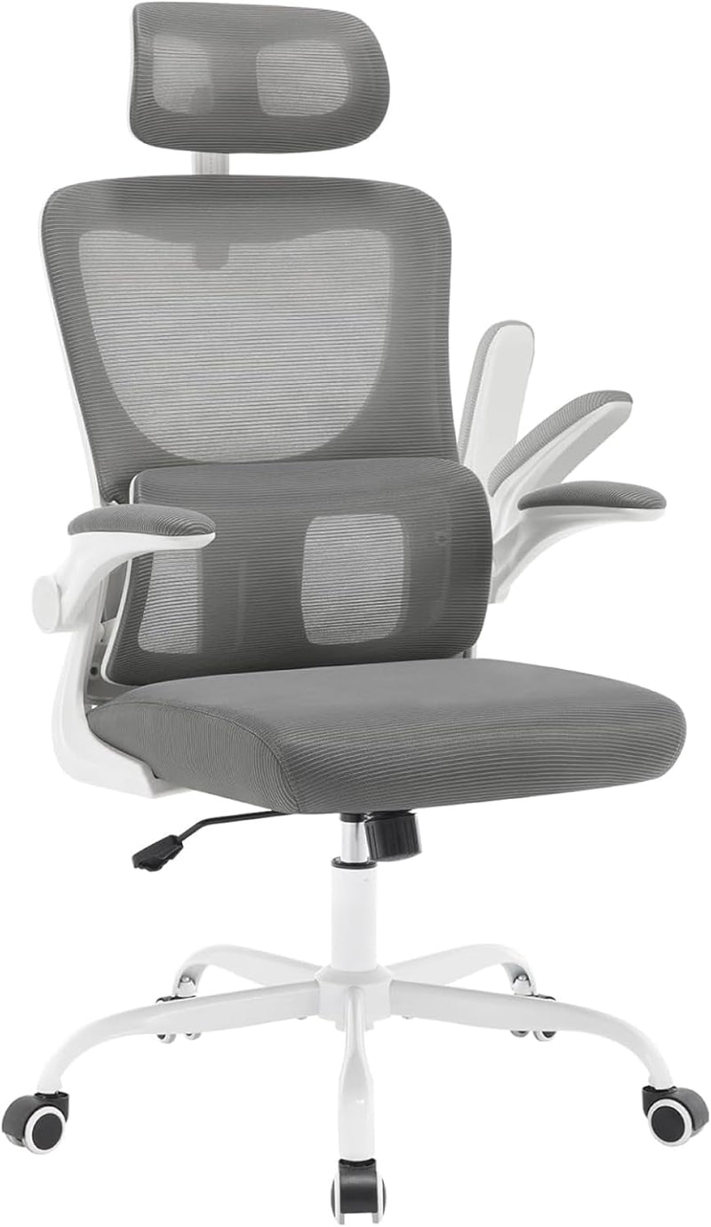 WOLTU Bürostuhl ergonomisch, Schreibtischstuhl Netzstoff, Drehstuhl höhenverstellbar, Schaukelfunkti