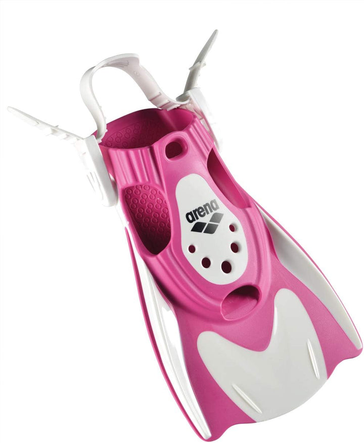 ARENA Unisex Trainings-Flosse Powerfin Fit Trainingsflosse L white-pink Single, L white-pink Single