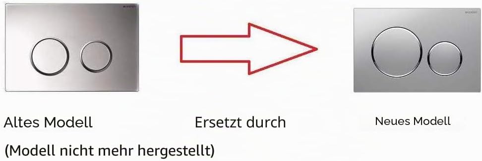 Geberit 115.882.KN.1 115882KN1 Sigma 20 Betätigungsplatte, Hochglanz-verchromt/mattchrom, Seidenglan