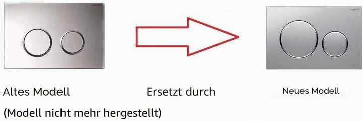 Geberit 115.882.KN.1 115882KN1 Sigma 20 Betätigungsplatte, Hochglanz-verchromt/mattchrom, Seidenglan