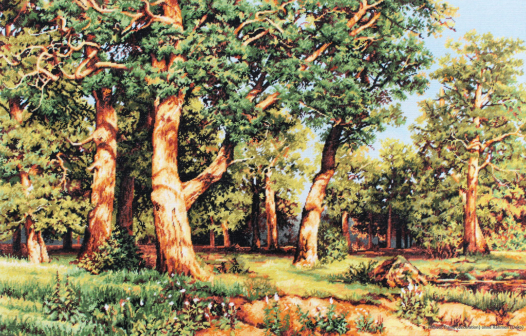 Luca-S Eichenwald. Schischkin. Kreuzstichset, Baumwolle, Mehrfarbig, 71x45cm