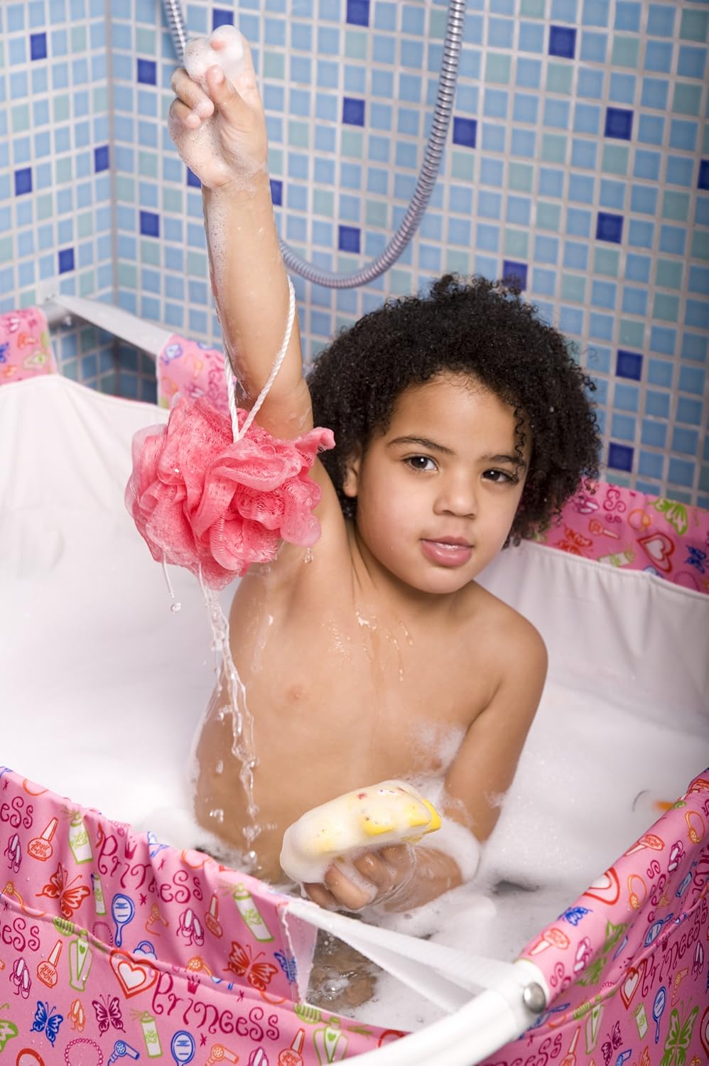 Bibabad Faltbare Babybadewanne - Rutschfeste, tragbare Badewanne für Dusche mit Rahmen - Geeignet fü