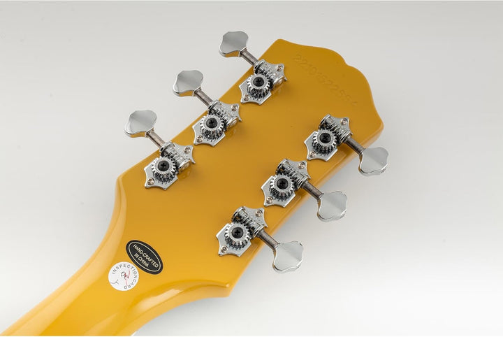 Wilkinson 3R3L Vintage Tuners Offen Mechaniken Set für Akustikgitarre/Westerngitarre, Chrom mit Butt